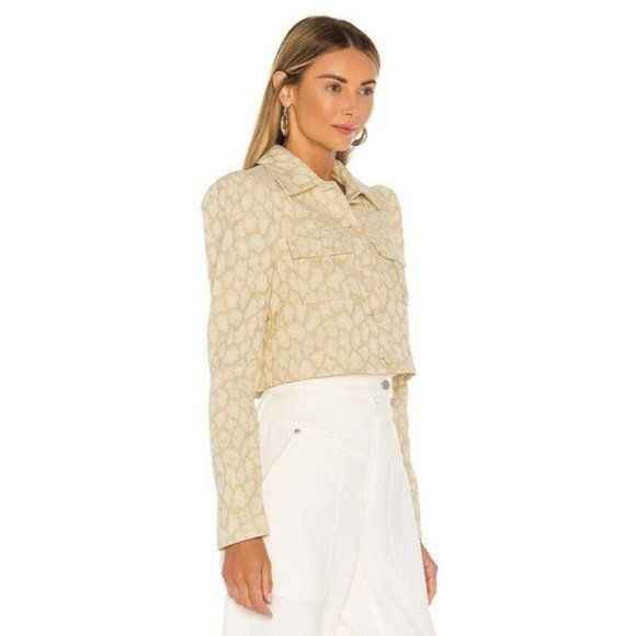 Lovers + Friends Jerry Jacket Neutral Leopard.  SZ S - Picture 2 of 5